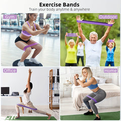 5pcs Elastic Resistance Bands for Hip Lifting Body Shaping Strength Training