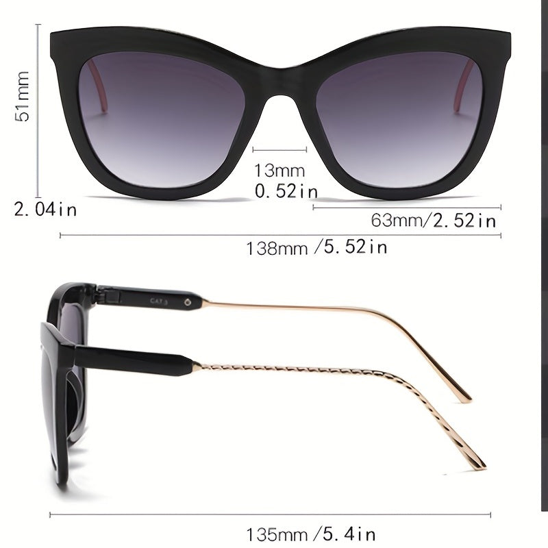 Y2K Cat Eye Sunglasses Gradient Anti Glare UV400