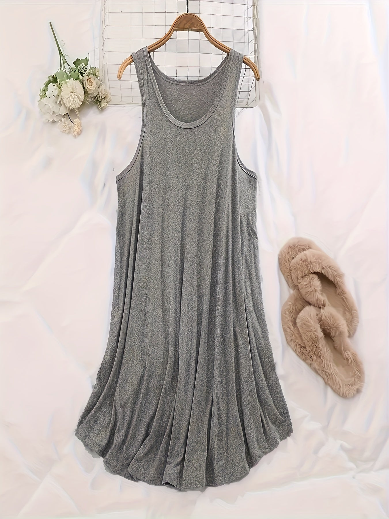 3 Pack Plus Size Basic Sleep Dress Set Women's Plus