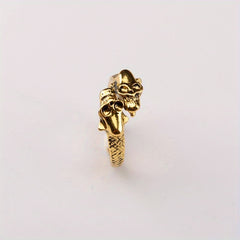 Men's Skull Ring Adjustable Punk Hip Hop Ring
