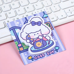4pcs Cartoon Graphic Stickers Student Decoration Stickers