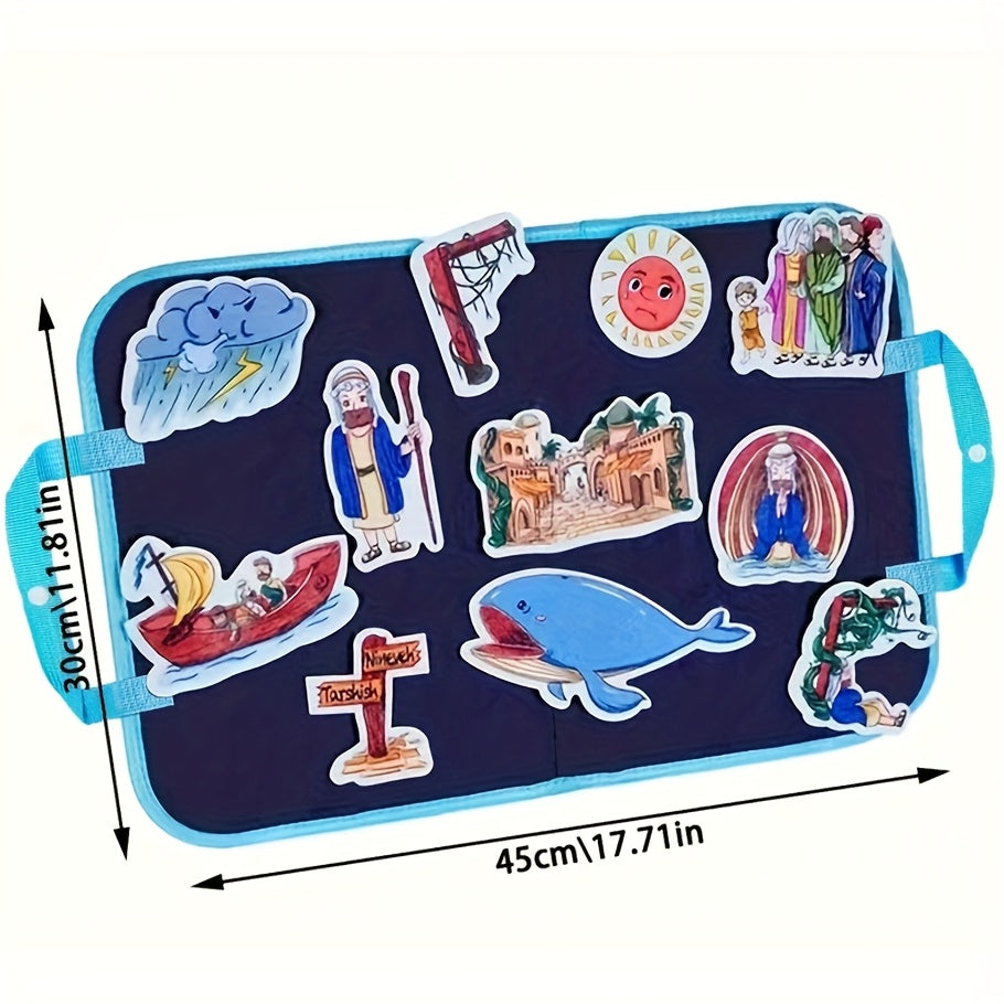 Interactive Learning Felt Story Board Set - Bible Theme Church & Home