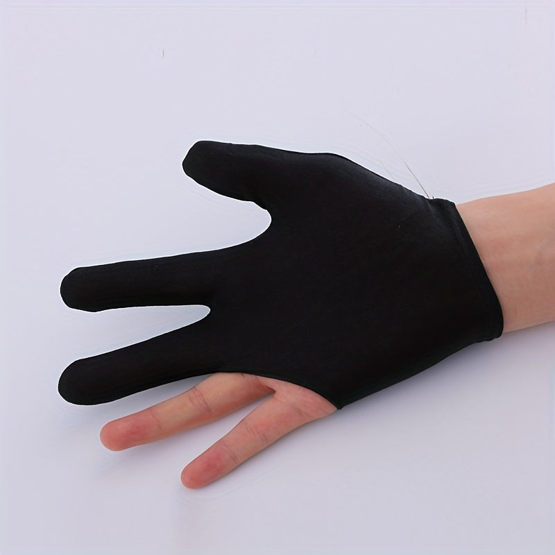 3 Finger Billiard Gloves Snooker Pool Left/Right Hand One Size Fits All