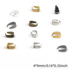 100pcs Iron Melon Seeds Buckle Pinch Clip Bail Pendant Connectors