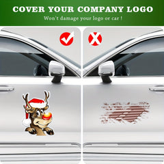 2pcs Christmas Reindeer Magnetic Reflective Stickers