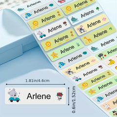 Custom Name Tag Sticker Waterproof MEDIUM Size - Personalized Labels