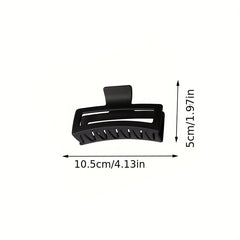 3pcs Large Hollow Rectangle Hair Claw Female Back Head Clip