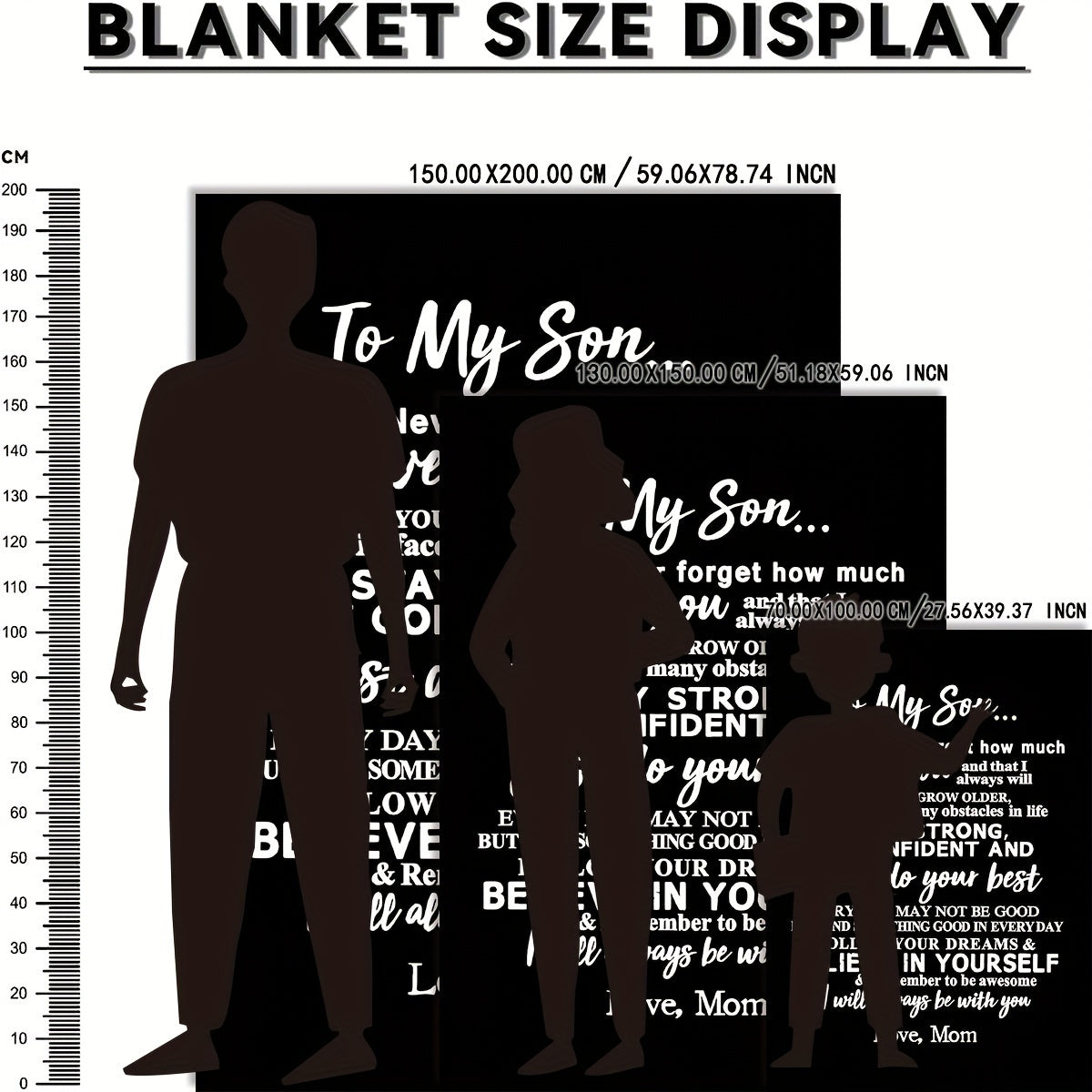 1PC Warm Flannel Throw Blanket Portable Home Gift From Mom