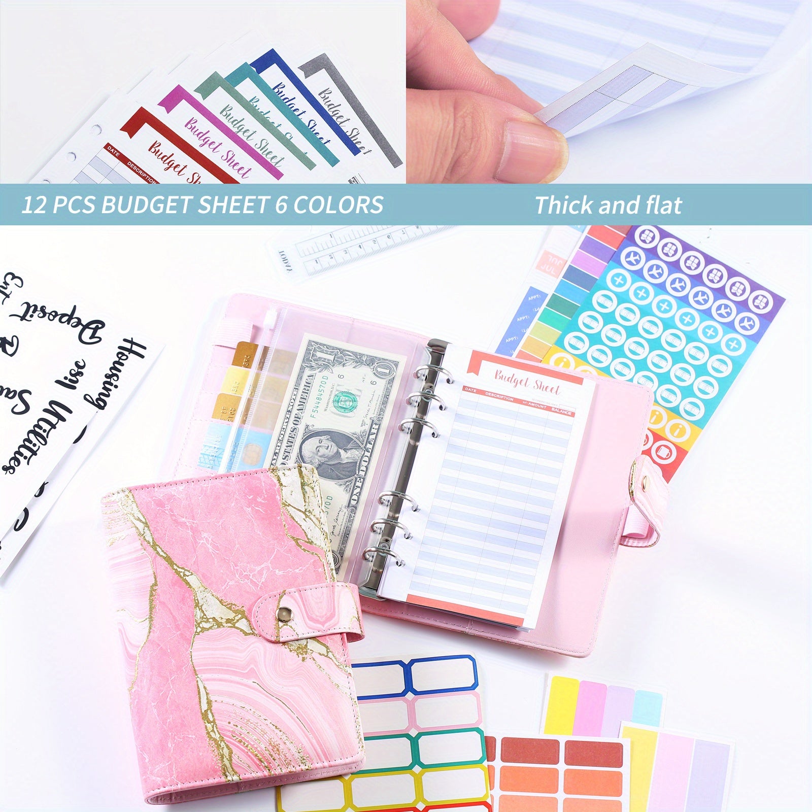 Budget Binder Saving Challenge Cash Stuffing Budgeting Plan