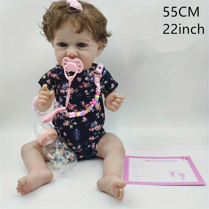 55 88 Cm Reborn Doll Painted Vinyl Birthday Christmas