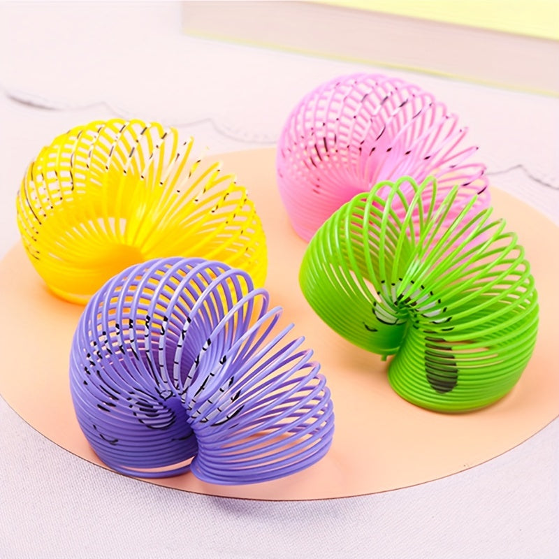 24pcs Rainbow Ring Finger Pull Toys Birthday Party Gift Set