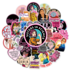 Feminist Anti-Fall Waterproof Stickers - DIY Creative Toys