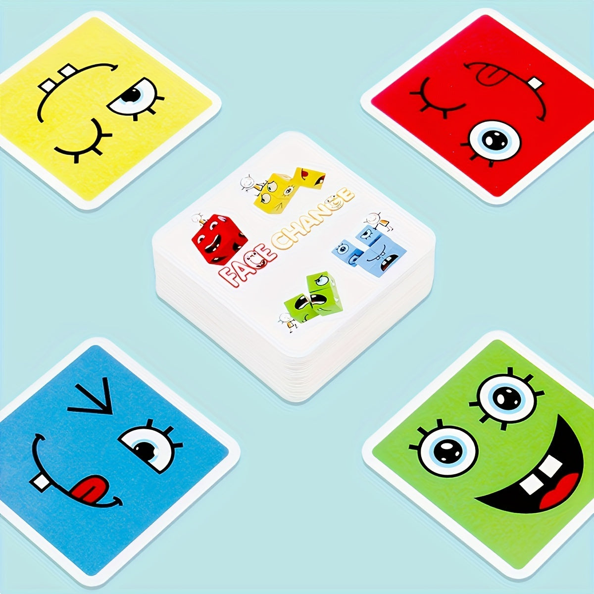 Wooden Face Changing Puzzle Board Game for Children