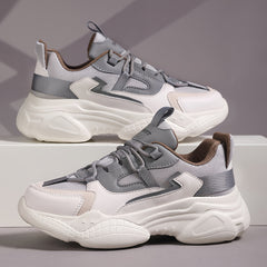 Women's Thick Sole Running Shoes Lightweight Comfortable Shock Absorption