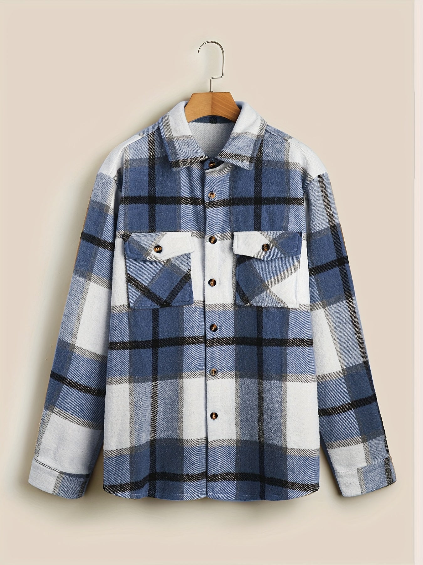 Men's Vintage Plaid Jacket for Spring Fall