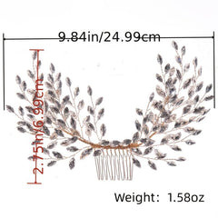 Crystal Pearl Bridal Hair Comb for Wedding