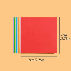 100 Colorful Origami Paper for Cranes & Crafts
