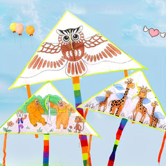 DIY Children Education Painting Kite for Outdoor Grassland Activities