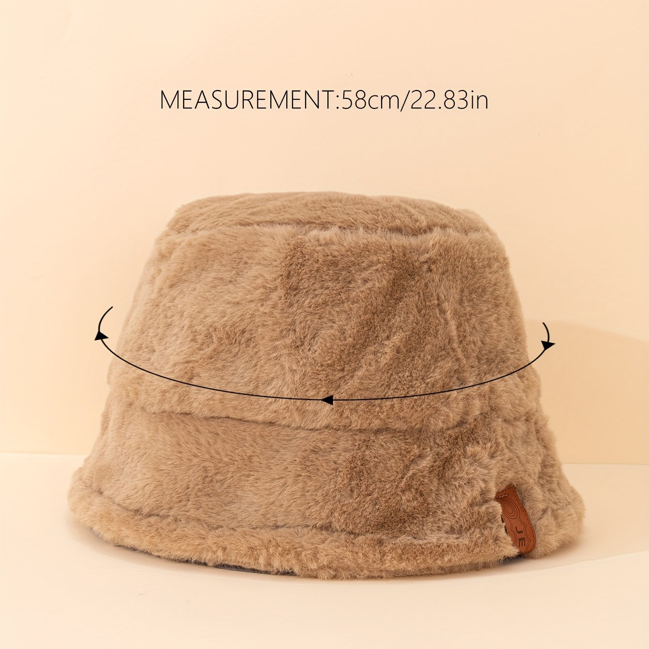 Warm Plush Winter Bucket Hat Windproof Unisex Cap