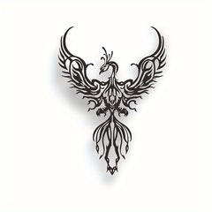 Metal Phoenix Hanging Wall Decor Art Modern Wall Decor