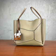 Women's Evening Shoulder Bag with Brown Accents