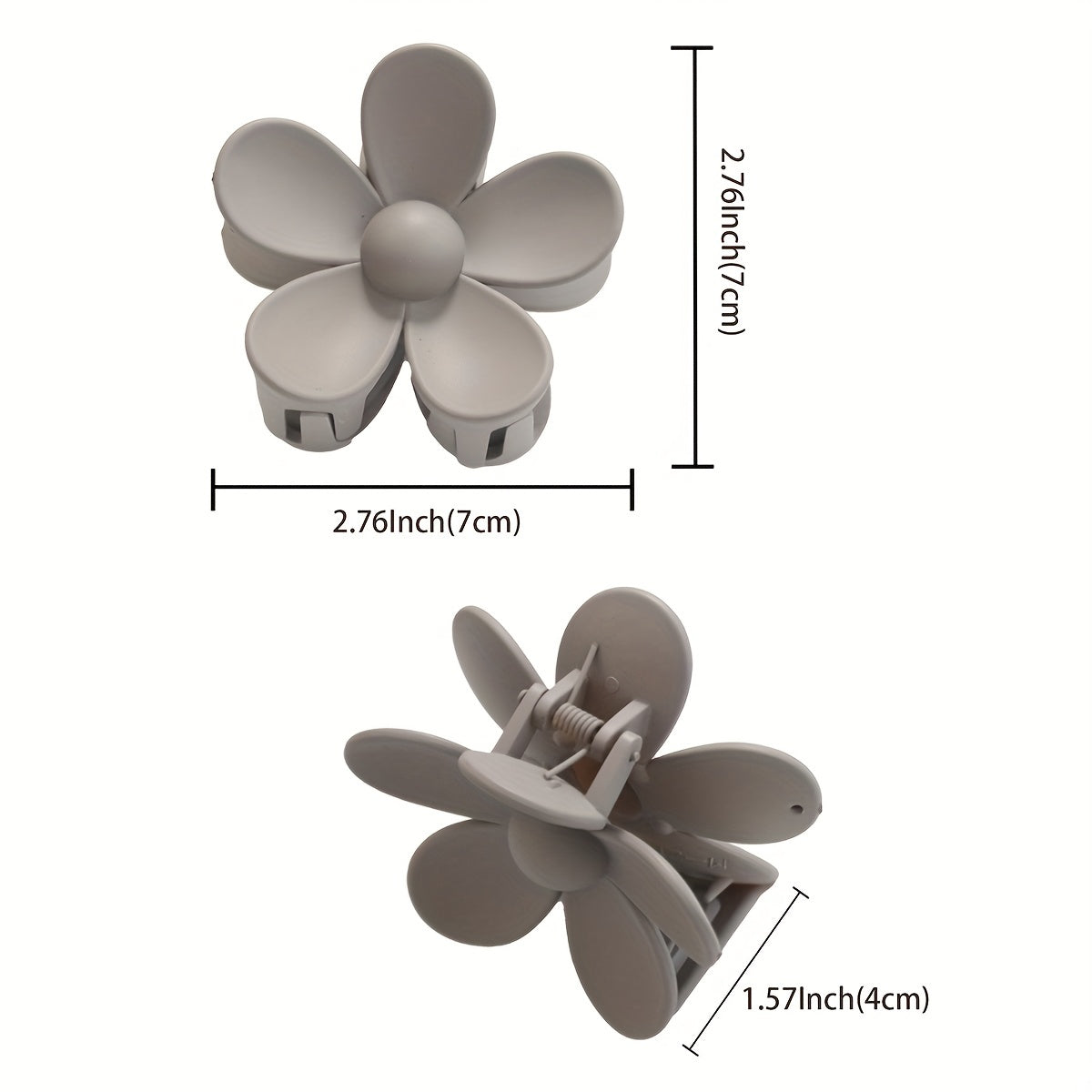 Floral Hair Claw Women's Solid Hair Accessories For Women
