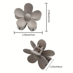 Floral Hair Claw Women's Solid Hair Accessories For Women