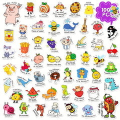 100pcs Punny Teacher Stickers For Students - Funny Classroom Reward Stickers