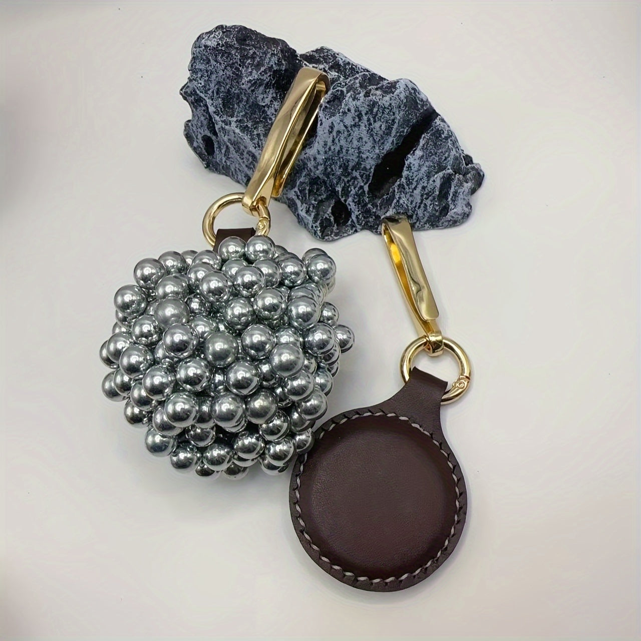 Strong Magnetic Pendant Slingshot Steel Beads Storage Pouch