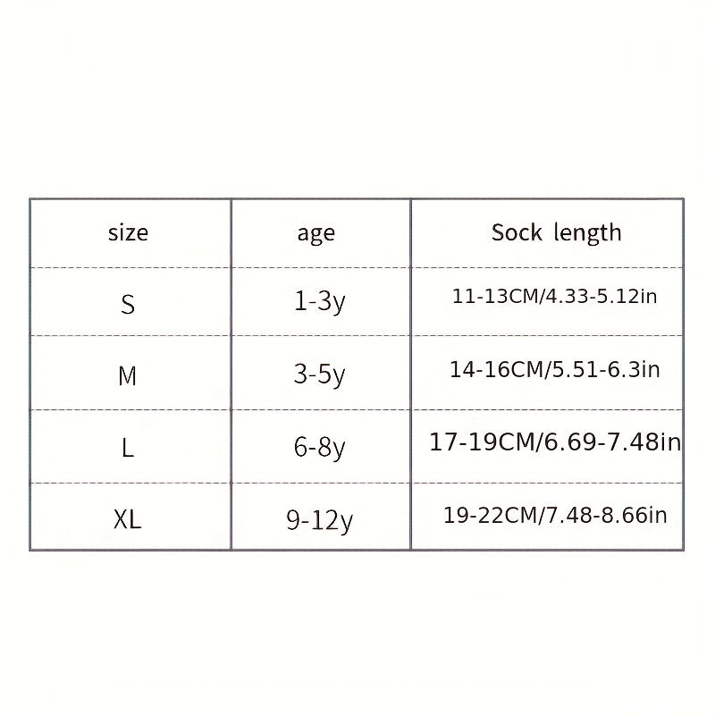 10 Pairs Girls Kids Striped Crew Socks Outdoor Sports Students Socks