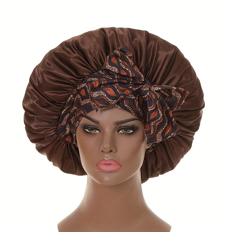 Satin Bonnet Wide Headband Hair Bonnet Night Cap