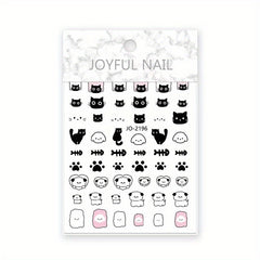 Cartoon Dog Kitten Nail Sticker DIY Decorative Sticker