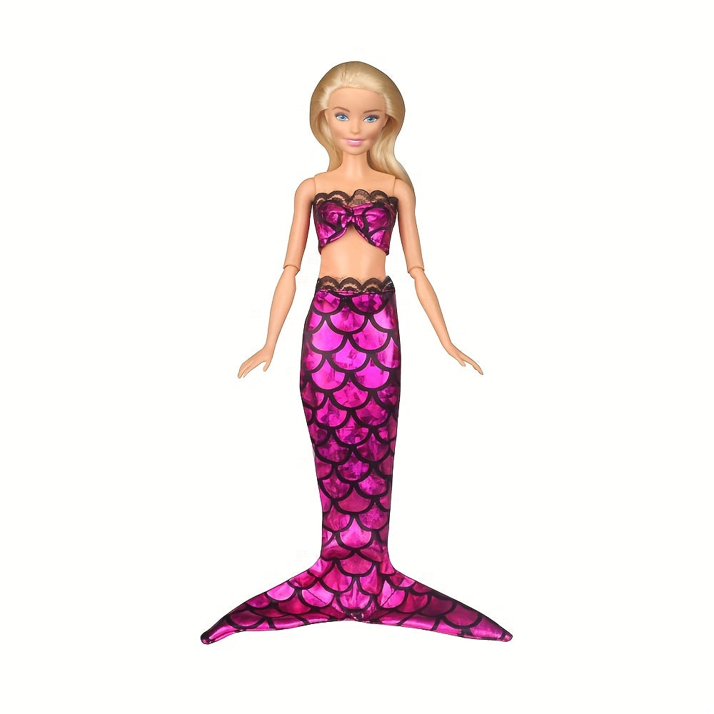 Mermaid Swimsuits Bathing Suits for Dolls - Summer Bikini Swimwear