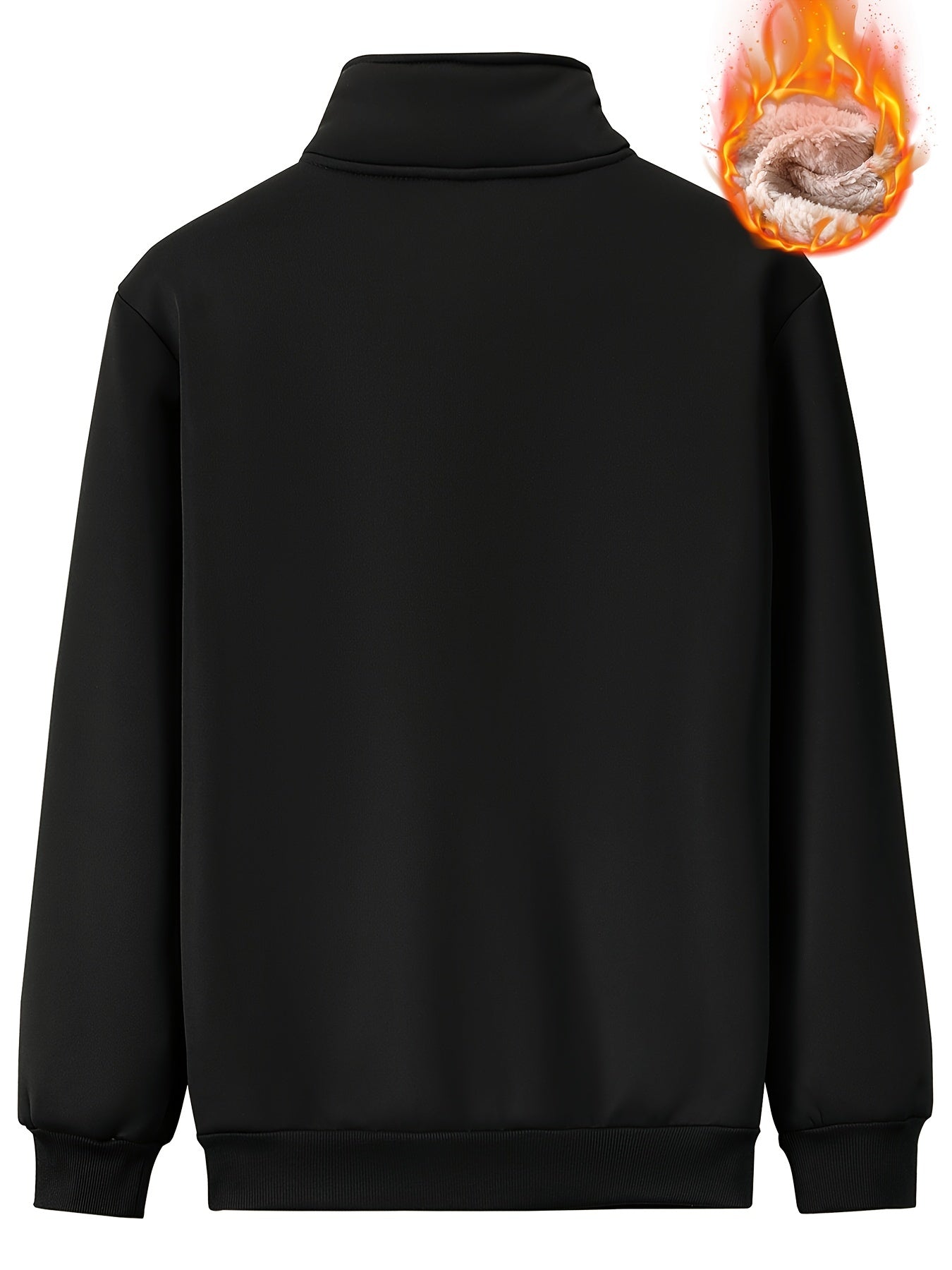 Men's Smile Face Graphic Sherpa Fleece Jacket