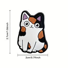 10Pcs Cat Series Shoe Charms for Clogs Birthday