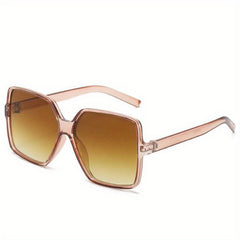 Leopard Print Polarized Sunglasses UV Protection Square Shades