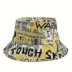 Men's Graffiti Basin Hat Casual Bucket Hat Print Sports Hat