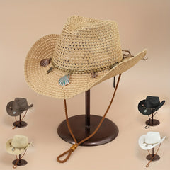 Outdoor Western Cowboy Straw Hat for Men and Women