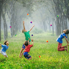 10Pcs Rainbow Bouncy Balls Kids Party Favors Birthday Christmas Gift