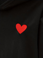Boys Heart Graphic Hoodie Long Sleeve Sweatshirt