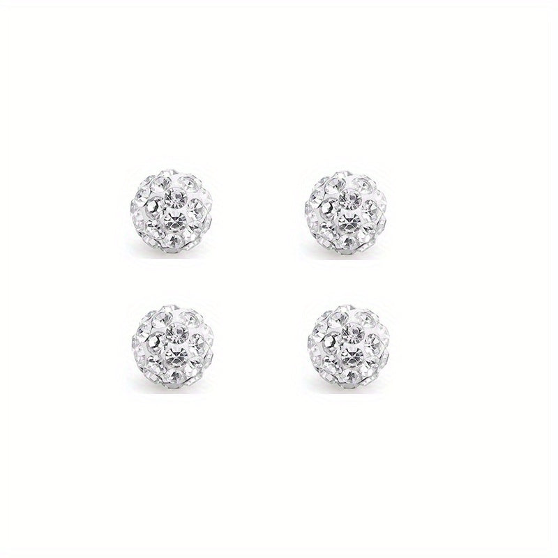 4pc Replacement Balls Spikes for Piercing Barbell 4mm 5mm 8mm CZ DIY Jewelry