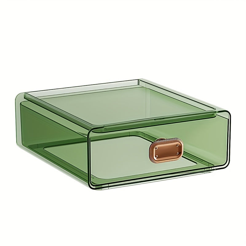 Stackable Desktop Storage Box for Cosmetic and Office Supplies