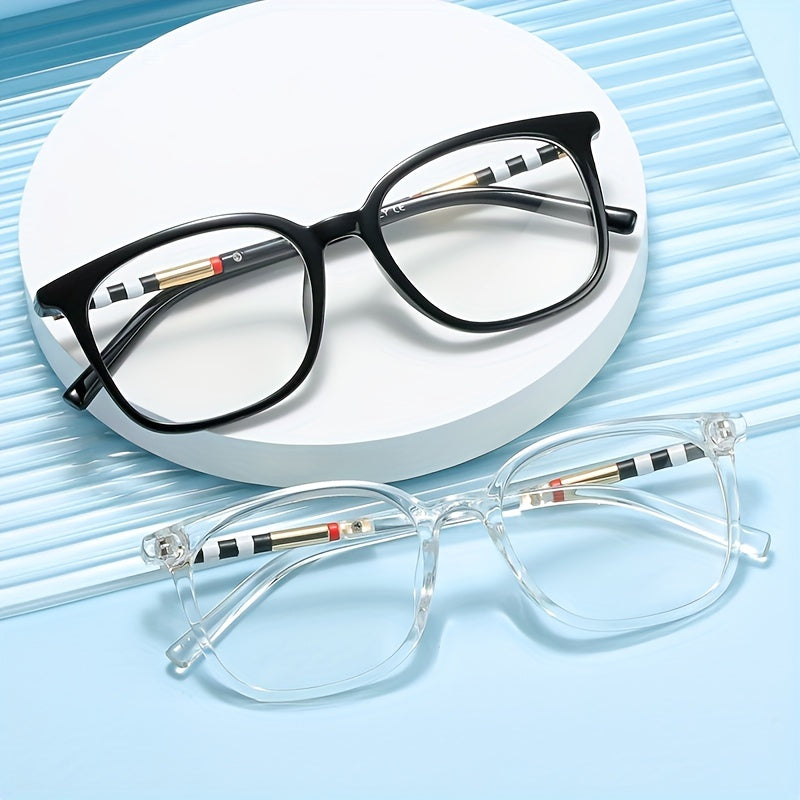 Light Blocking Glasses Square Clear Lens Computer Glasses Optical Spectacles