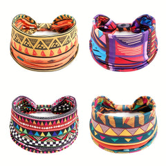 Colorful Geometric Pattern Headband for Sports Yoga Running