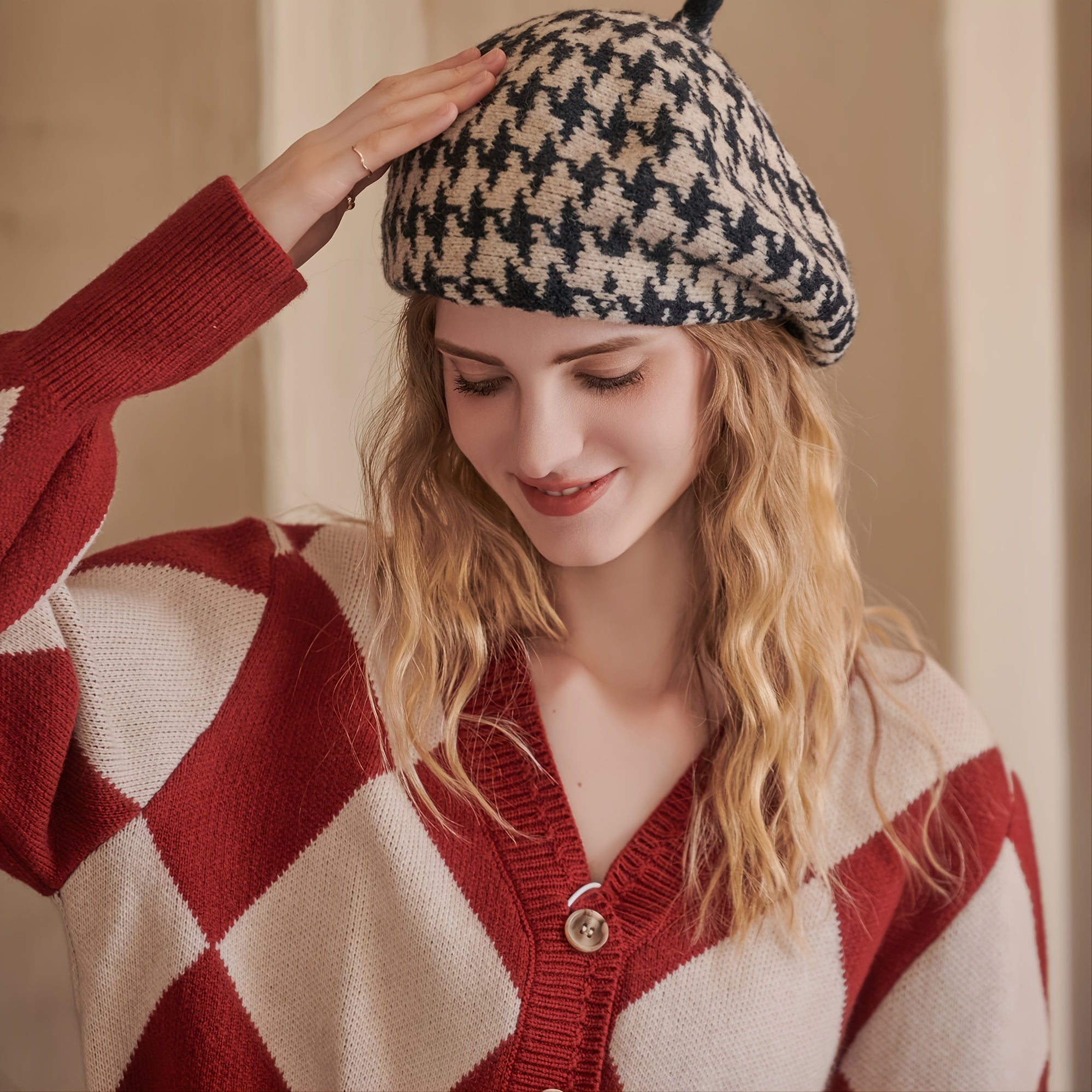 Multicolor Beret Casual Autumn Winter Painter Hat