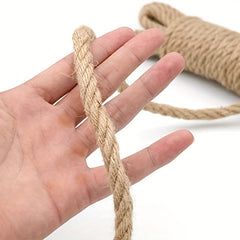 10mm Jute Hemp Rope 33 Feet Craft Twine DIY Arts Crafts Gift Packing