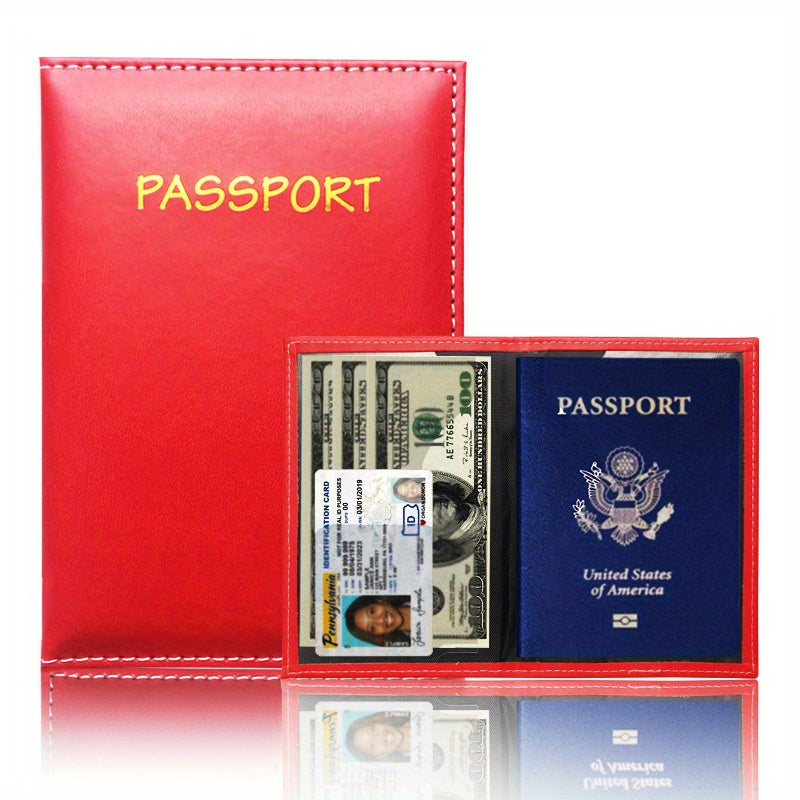 Multifunctional Passport Cover Travel Holder Card Slots Case ID Ticket Money