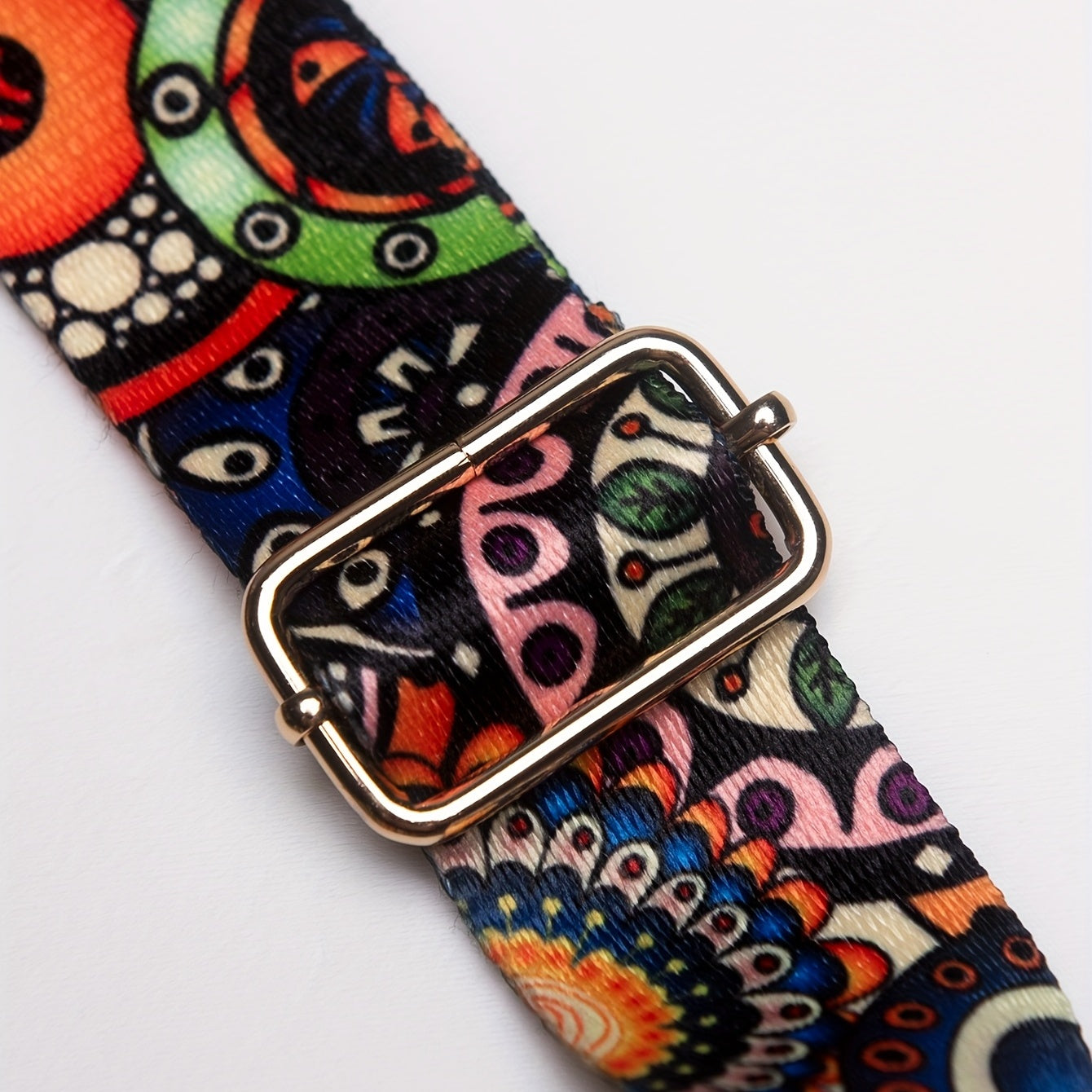 Colorful Flower Pattern Shoulder Strap for Purses