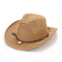 Summer Women Straw Hat Cowboy Hat British Style Beach Fedora