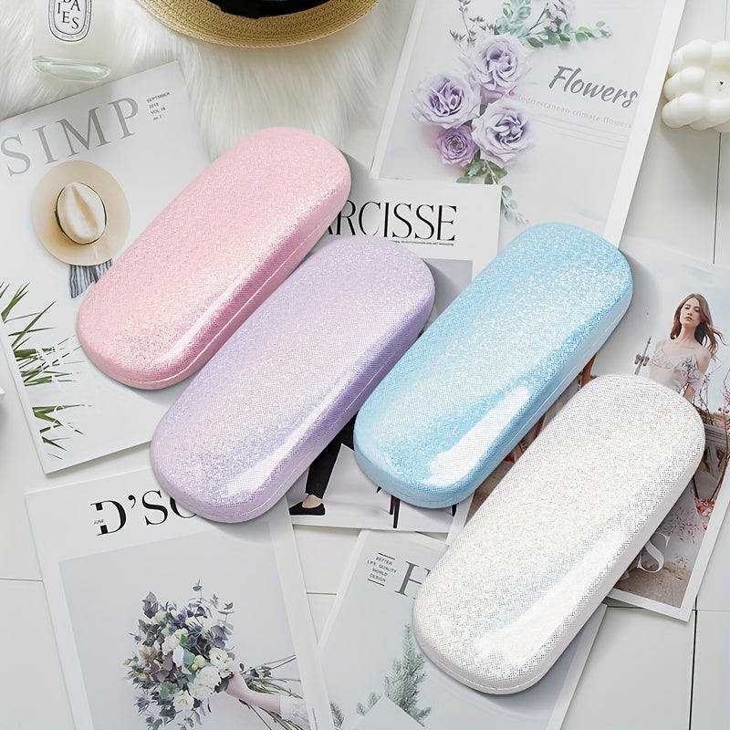 Holo Glasses Case PU Leather Sunglasses Reading Glasses Storage Box